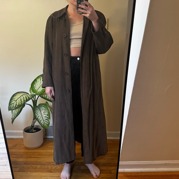 Vintage long brown coat - Picture 1 of 8